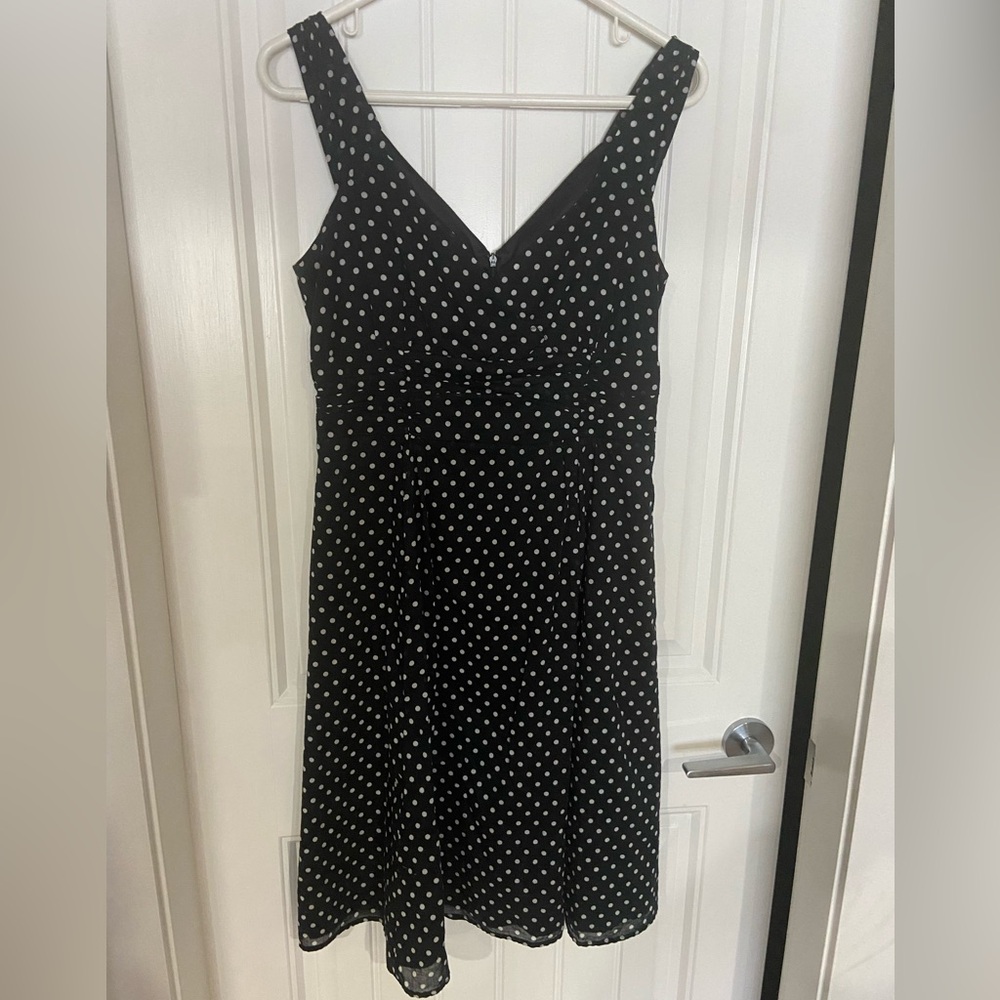 Bianca Nygard Weekend B.N.W. petite Polka-dot Dress black and white size 8